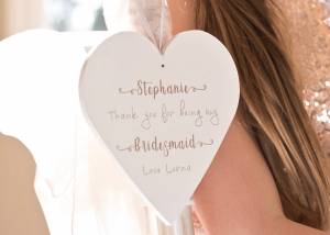 Product thumbnail Thank You For Being My Bridesmaid (Flower Girl) Hanging Heart