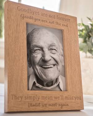 Product thumbnail Goodbyes Are Not Forever Wedding Remembrance Frame