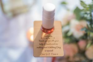 Product thumbnail Thank You On Our Wedding Day Wine Bottle Tag