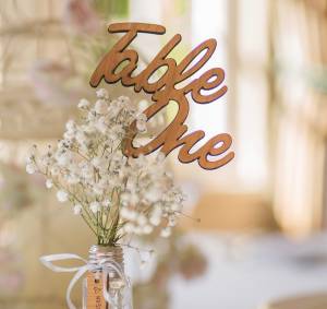 Product thumbnail Wooden Individual Table Number